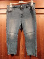 stoere jeans met ritsjes 48/50, Kleding | Dames, Grote Maten, Blauw, Broek of Spijkerbroek, Ophalen of Verzenden, Zo goed als nieuw