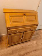 Eiken houten secretaire met bureaublad lades en deuren, Ophalen, Gebruikt, Landelijk