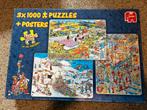 Combidoos Jan van Haasteren, Ophalen of Verzenden, 500 t/m 1500 stukjes, Zo goed als nieuw, Legpuzzel
