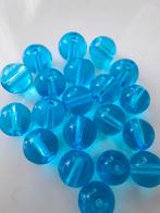 20 stuks 10 mm glaskralen blauw lichtblauw kralen, Kraal, -, -, Nieuw