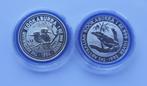 Australie 2 x 1 Ounce silver proof  kookaburra 1992 & 1994, Verzenden, Setje, Zilver
