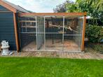 Volière 3.5m x 2.5m papagaai gaas, Dieren en Toebehoren, Vogels | Hokken en Kooien, Ophalen of Verzenden, Zo goed als nieuw, Aluminium