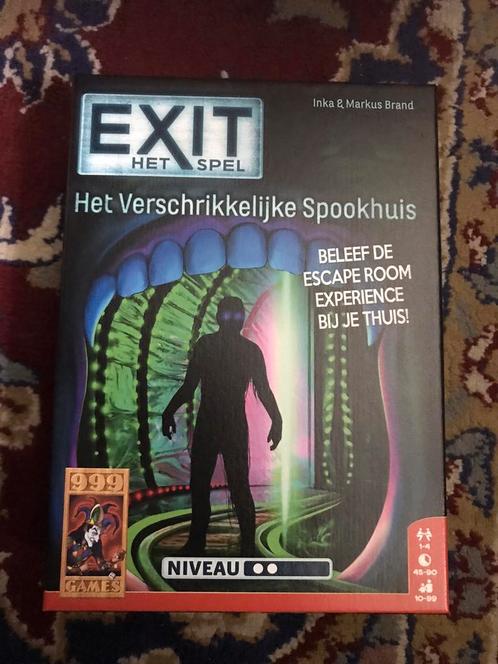 EXIT - Het Verschrikkelijke Spookhuis - Breinbreker, Hobby en Vrije tijd, Gezelschapsspellen | Kaartspellen, Ophalen of Verzenden