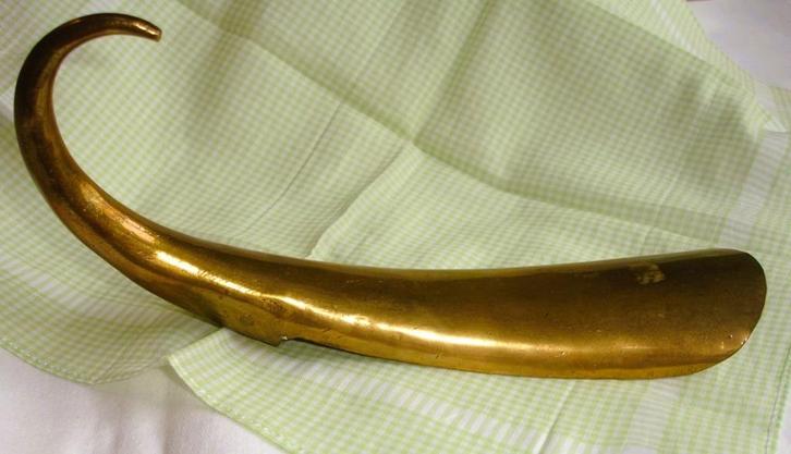 ﻿NALATENSCHAP VICTORIAANSE KNOPENSCHOEN LEPEL - wvq, Antiek en Kunst, Antiek | Koper en Brons, Koper, Verzenden