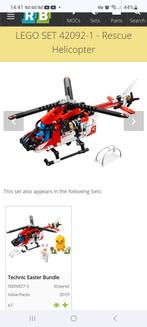 LEGO Technic 42092-1 Reddingshelikopter, Kinderen en Baby's, Speelgoed | Duplo en Lego, Ophalen of Verzenden, Zo goed als nieuw