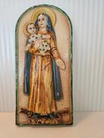 Antiek Maria beeld muurhanger, Antiek en Kunst, Ophalen of Verzenden