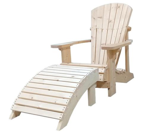 Bearchair Adirondack chair met voetbank bouwpakket, Tuin en Terras, Tuinstoelen, Nieuw, Hout, Ophalen of Verzenden