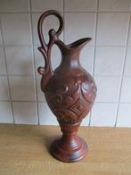 W.Germany 052 40 vaas retro kan  hengsel bruin, Ophalen, Gebruikt, Overige kleuren, Aardewerk of Porselein