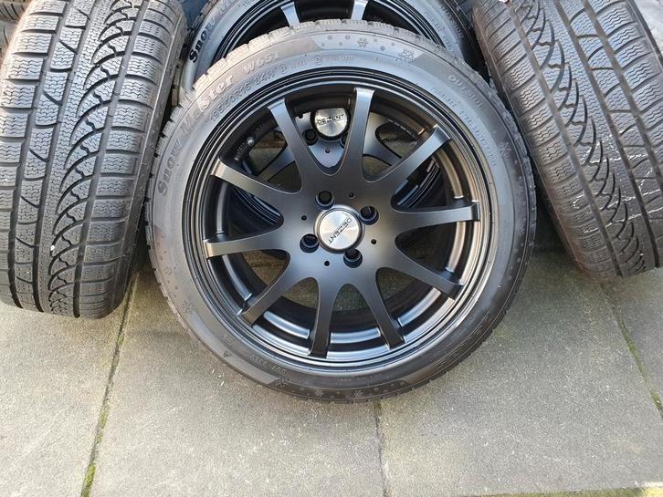 3 Set  16/ 17 inch Velgen met Banden .Steek 4x100/5x112., Auto-onderdelen, Banden en Velgen, Banden en Velgen, Winterbanden, 17 inch