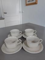 Set van 4 Theekoppen met schotels Villeroy en Boch  Manoir, Huis en Inrichting, Keuken | Servies, Ophalen of Verzenden, Zo goed als nieuw