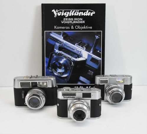 3x Voigtländer: CLR, Vitomatic I, BL incl mooi naslagwerk, Audio, Tv en Foto, Fotocamera's Analoog, Gebruikt, Compact, Overige Merken