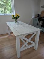 Eetkamer tafel - wit, Ophalen, Gebruikt, 50 tot 100 cm, 150 tot 200 cm