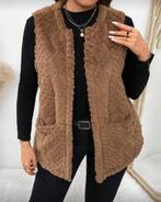 Vest Elsa Bruin (44 tm 52), Kleding | Dames, Grote Maten, Verzenden, Nieuw, Bruin, Trui of Vest