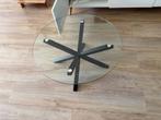 Salontafel met zwarte poten, Ophalen, Gebruikt, 100 tot 150 cm, Rond