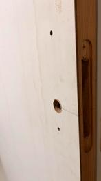 Stompe houten binnendeur (231 x 88cm), 215 cm of meer, 80 tot 100 cm, Gebruikt, Hout