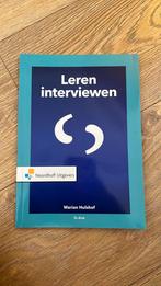 Marian Hulshof - Leren interviewen, Marian Hulshof, Sociale wetenschap, Ophalen of Verzenden, Zo goed als nieuw