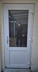 Kunststof buitendeur met glas, Ophalen, Gebruikt