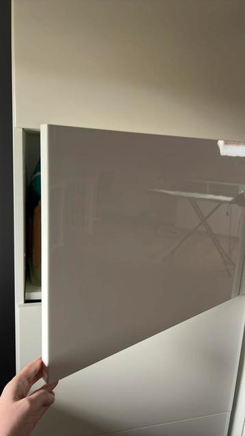 5 deurtjes voor Ikea Besta kast, hoogglans wit - afbeelding 2