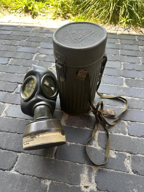 Nederlands gemaakt Duits gasmasker ww2, Verzamelen, Militaria | Tweede Wereldoorlog, Landmacht, Duitsland, Ophalen of Verzenden
