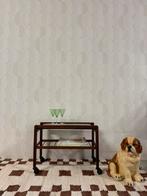 Vintage trolley teak glas bijzettafel deens design barcart, Vintage, Vintage, Zo goed als nieuw, Vintage