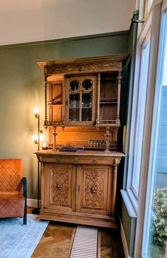 Antieke Eiken Buffetkast / Servieskast, Antiek en Kunst, Antiek | Meubels | Kasten, Ophalen