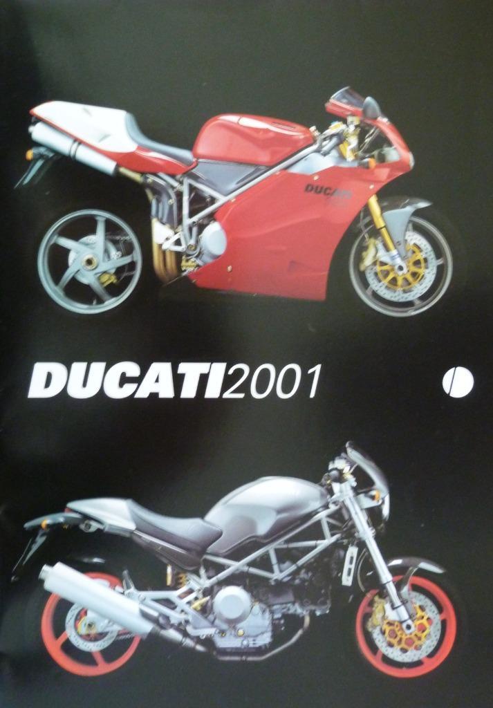 Folder DUCATI Modellen 2001, Motoren, Handleidingen en Instructieboekjes, Ducati, Ophalen of Verzenden