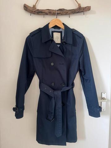Trenchcoat, regenjas mt M donkerblauw beschikbaar voor biedingen