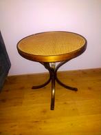 Vintage Bentwood Bijzettafel met Rotan Blad, Antiek en Kunst, Ophalen