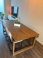 Zeer nette Ikea Morbyllanga eetset met bankje en kussens, Huis en Inrichting, Ophalen, Zo goed als nieuw, Minder dan 4 stoelen