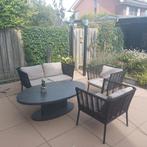 Leuke tuinset loungetuinset zwart rope, Tuin en Terras, Ophalen, Gebruikt, Bank
