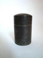 bronzen/messing gegraveerd Indonesische tabakspot wajang, Ophalen of Verzenden