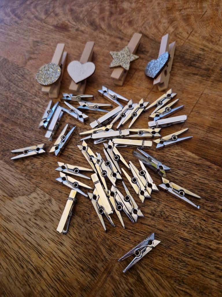 Decoratieve mini wasknijpers, Ophalen of Verzenden, Nieuw, Materiaal