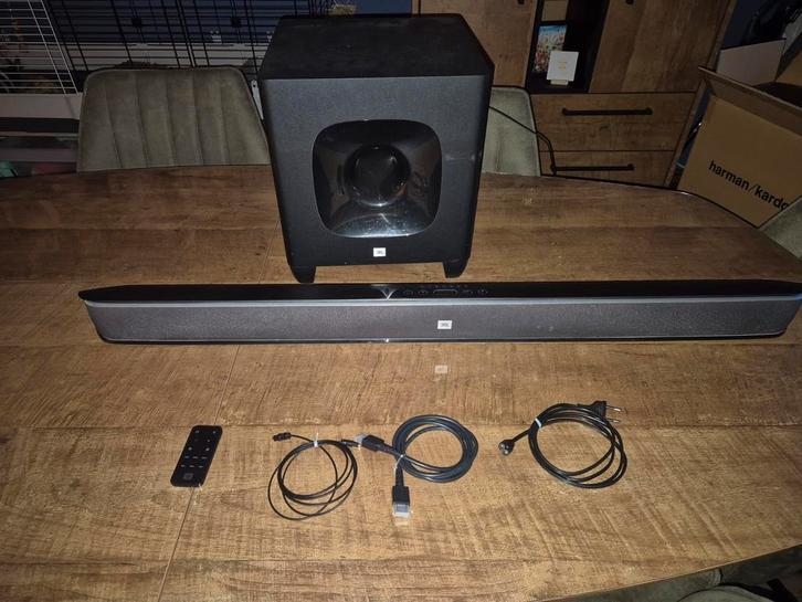 JBL SB400 Soundbar met Subwoofer, Audio, Tv en Foto, Soundbars, Gebruikt, Bluetooth, Met externe subwoofer, Ophalen