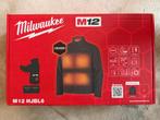 Milwaukee Premium Heated Jacket/Verwarmde Jas M12 HJBL6 mt M, Ophalen of Verzenden, Nieuw, Maat 48/50 (M), Zwart