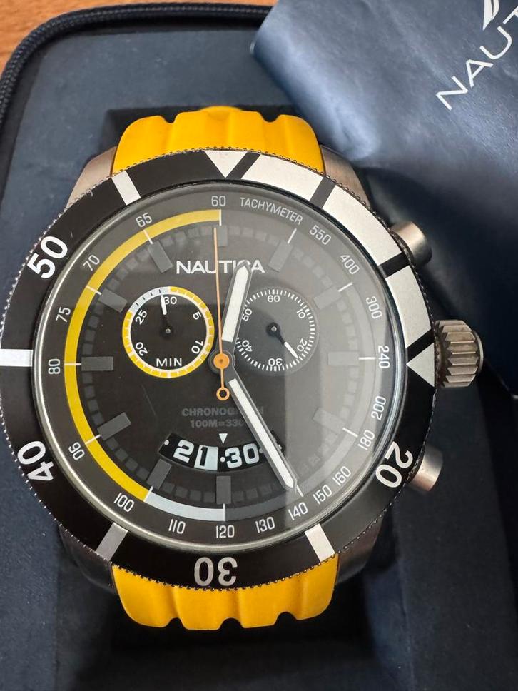 Nautica Polshorloge - Zo goed als nieuw!, Sieraden, Tassen en Uiterlijk, Horloges | Heren, Zo goed als nieuw, Polshorloge, Overige merken