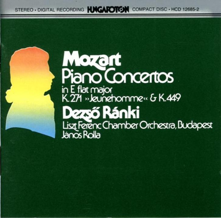 MOZART Piano concertos k271 & k449 CD RANKI ROLLA HUNGAROTON, Cd's en Dvd's, Cd's | Klassiek, Zo goed als nieuw, Orkest of Ballet