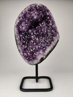 Amethist geode op standaard, Ophalen of Verzenden, Mineraal