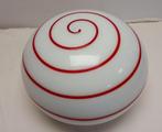 Rood/wit tafel/vloerlamp, Huis en Inrichting, Gebruikt, ?, Glas, Modern