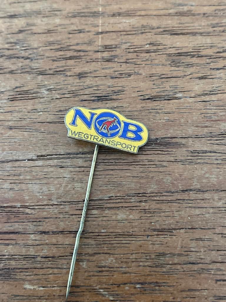 Vintage NOB Wegtransport Speldje, Ophalen of Verzenden, Gebruikt, Transport, Speldje of Pin