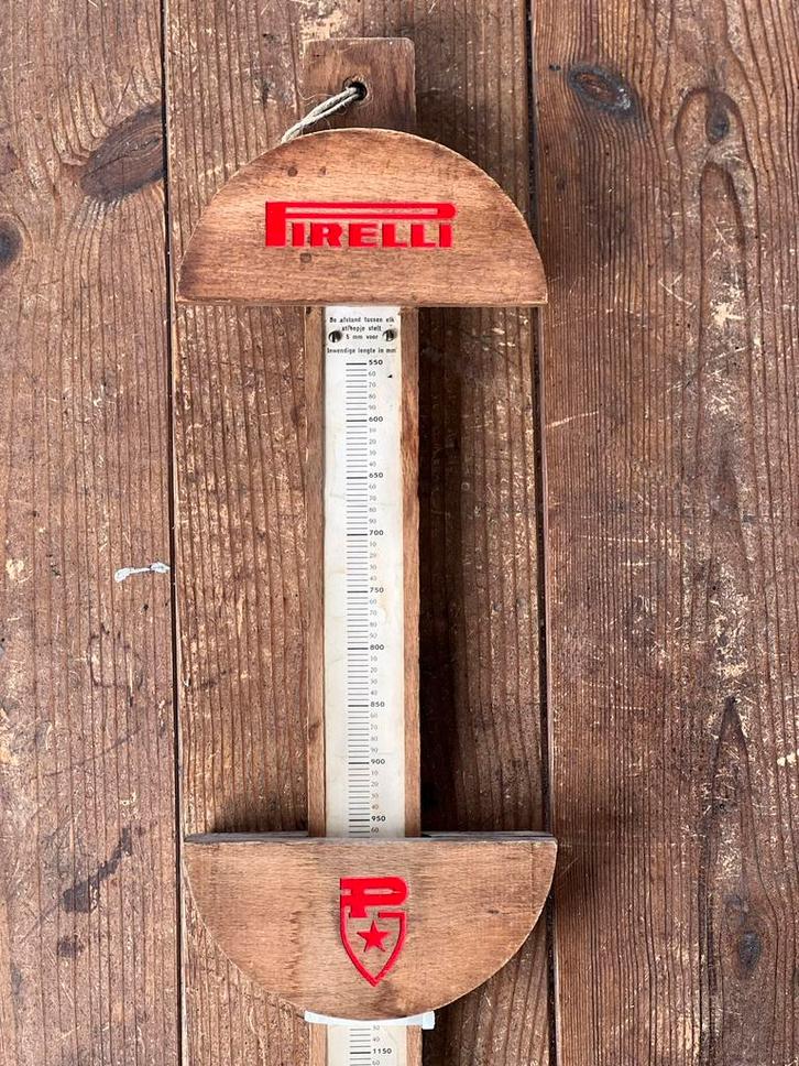 Zeldzame oude Pirelli V-snaar meter garage, Antiek en Kunst, Antiek | Gereedschap en Instrumenten, Ophalen of Verzenden