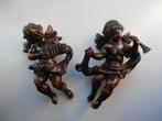 twee mooie engeltjes. polyston 14 cm,, Diversen, Kerst, Ophalen of Verzenden, Gebruikt
