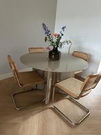 Eetkamerstoelen 6, Huis en Inrichting, Tafels | Eettafels, Ophalen, Zo goed als nieuw, Rond, 50 tot 100 cm