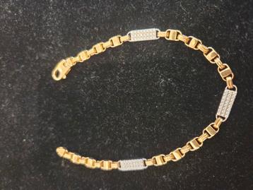 14 k gouden kingsley armband 15,4 gram beschikbaar voor biedingen