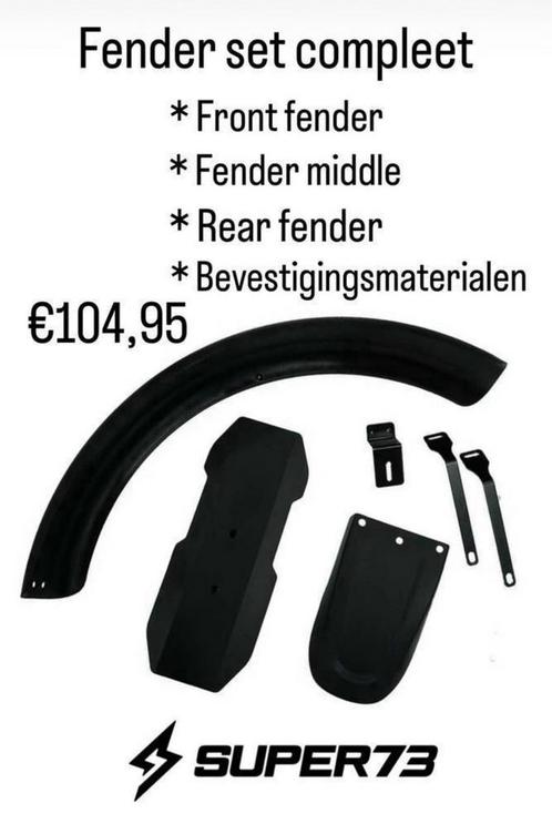 SUPER73 ZX & S2 Fenders / Mudguards /Spatborden, Motoren, Accessoires | Koffers en Tassen, Nieuw, Ophalen of Verzenden