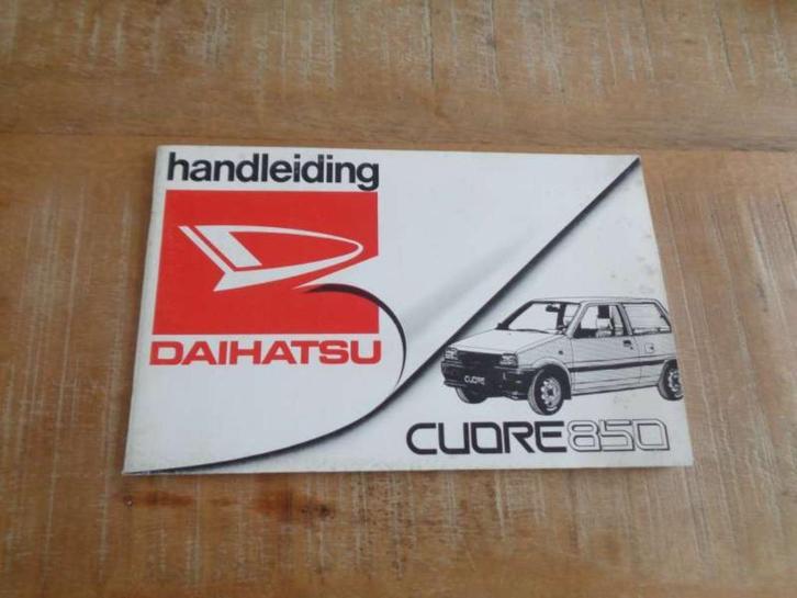 Daihatsu Cuore 850 - Handleiding - Instructieboekje - NL, Auto diversen, Handleidingen en Instructieboekjes, Verzenden