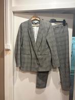 H&M pak broek blazer grijs geruit m, Kleding | Dames, Ophalen of Verzenden, Zo goed als nieuw, Maat 38/40 (M), Grijs