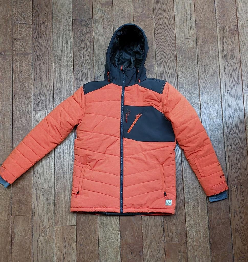 Oranje ski-Jack - Maat 176, Ophalen of Verzenden, Zo goed als nieuw, Jack