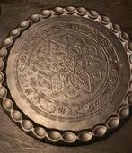 Grote zwart metalen schaal, Ophalen of Verzenden, Zo goed als nieuw, Rond, Overige materialen
