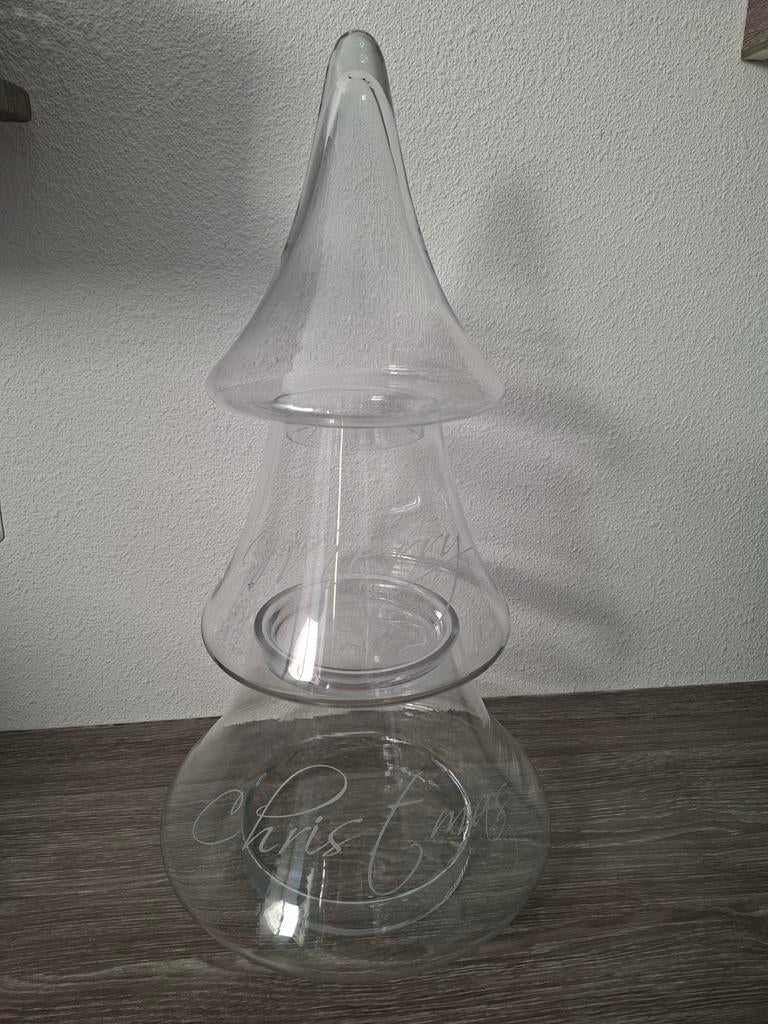 GEZOCHT: glazen kerstboom / stolp, Diversen, Kerst, Ophalen of Verzenden