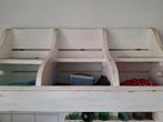 Vintage Houten Gruttersbak met 3 Vakken, Ophalen, 25 tot 50 cm, 50 tot 100 cm, Minder dan 100 cm